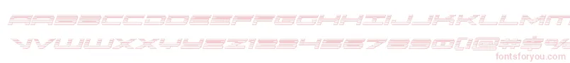 oramacchromeital-Schriftart – Rosa Schriften auf weißem Hintergrund