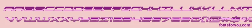 oramacchromeital Font – Purple Fonts on Pink Background