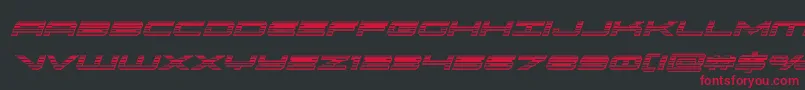 oramacchromeital Font – Red Fonts on Black Background