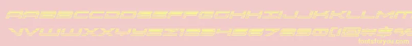 oramacchromeital Font – Yellow Fonts on Pink Background