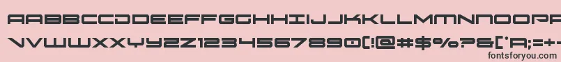 フォントoramaccond – ピンクの背景に黒い文字