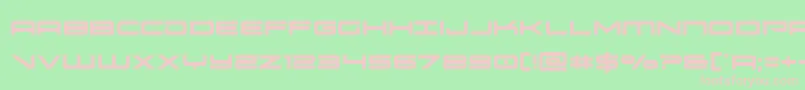 oramaccond Font – Pink Fonts on Green Background