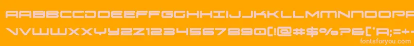 oramaccond Font – Pink Fonts on Orange Background