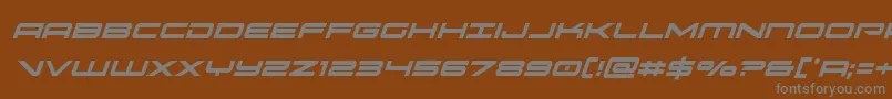 oramaccondital Font – Gray Fonts on Brown Background