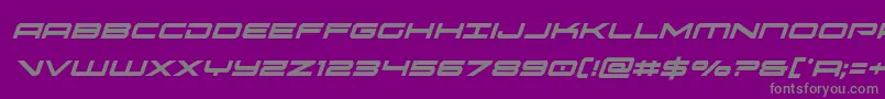 oramaccondital Font – Gray Fonts on Purple Background