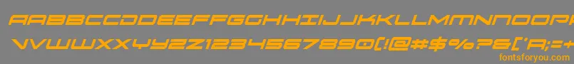 oramaccondital Font – Orange Fonts on Gray Background