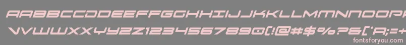 oramaccondital Font – Pink Fonts on Gray Background