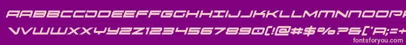 oramaccondital Font – Pink Fonts on Purple Background