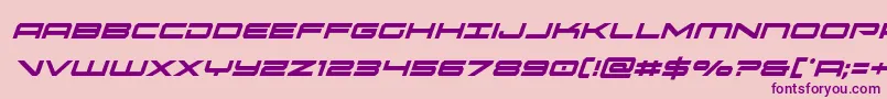 oramaccondital Font – Purple Fonts on Pink Background