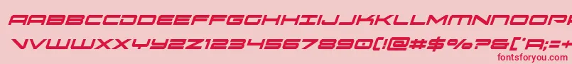 oramaccondital Font – Red Fonts on Pink Background