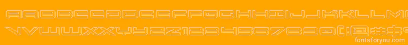 oramacengrave Font – Pink Fonts on Orange Background