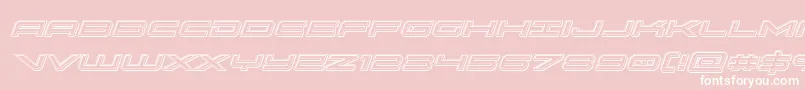 oramacengraveital Font – White Fonts on Pink Background