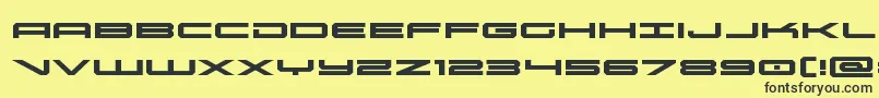 oramacexpand Font – Black Fonts on Yellow Background