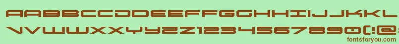 oramacexpand Font – Brown Fonts on Green Background