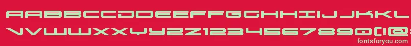 oramacexpand Font – Green Fonts on Red Background