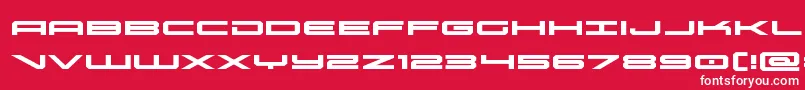 Шрифт oramacexpand – белые шрифты на красном фоне