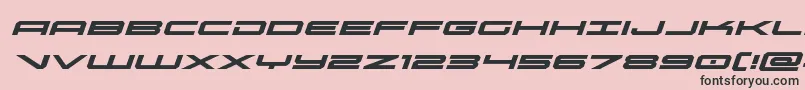 oramacexpandital Font – Black Fonts on Pink Background