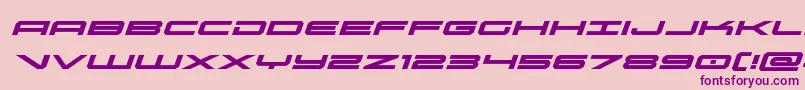 oramacexpandital Font – Purple Fonts on Pink Background