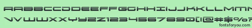 oramachalf Font – Black Fonts on Green Background