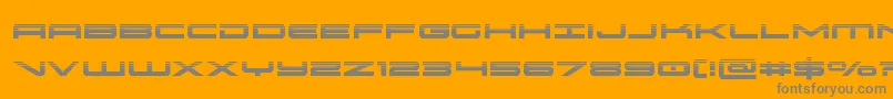 oramachalf Font – Gray Fonts on Orange Background