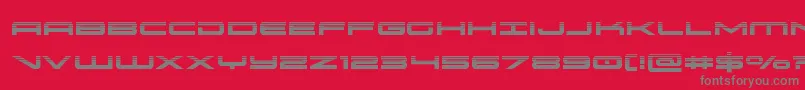 フォントoramachalf – 赤い背景に灰色の文字