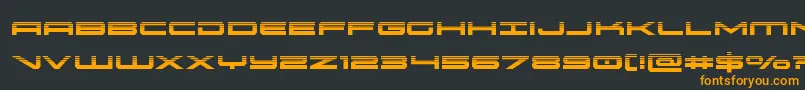 oramachalf Font – Orange Fonts on Black Background