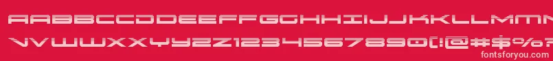 oramachalf Font – Pink Fonts on Red Background