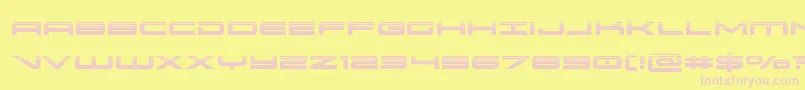 oramachalf Font – Pink Fonts on Yellow Background