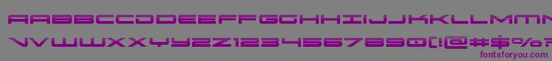 oramachalf-fontti – violetit fontit harmaalla taustalla