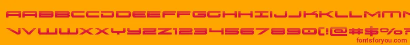 oramachalf Font – Red Fonts on Orange Background