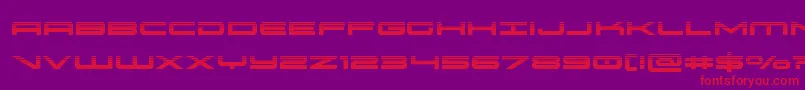 oramachalf Font – Red Fonts on Purple Background