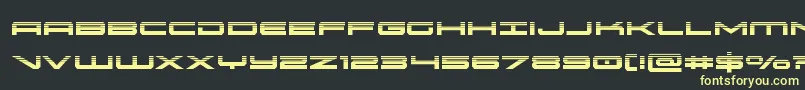 Weitere Informationen zur oramachalf-Schriftart oramachalf-Schriftart – Gelbe Schriften auf schwarzem Hintergrund