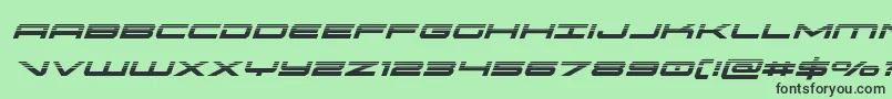 oramachalfital Font – Black Fonts on Green Background