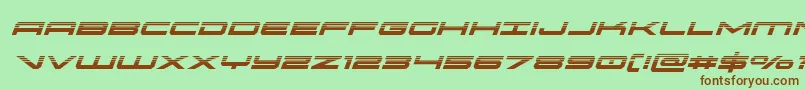 oramachalfital Font – Brown Fonts on Green Background