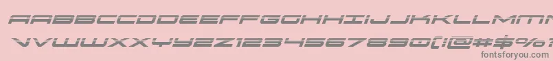oramachalfital Font – Gray Fonts on Pink Background
