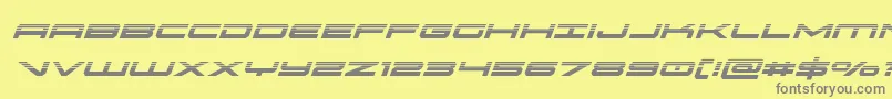 oramachalfital Font – Gray Fonts on Yellow Background