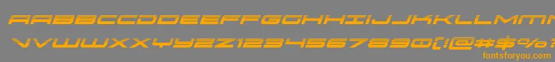 oramachalfital Font – Orange Fonts on Gray Background