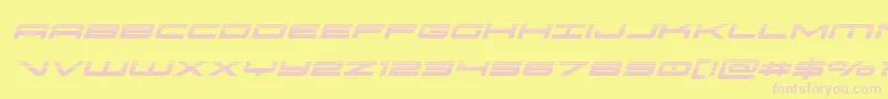 oramachalfital Font – Pink Fonts on Yellow Background
