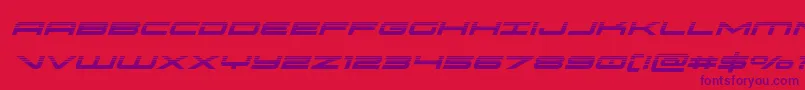 oramachalfital Font – Purple Fonts on Red Background