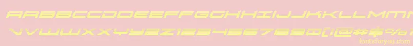 oramachalfital Font – Yellow Fonts on Pink Background