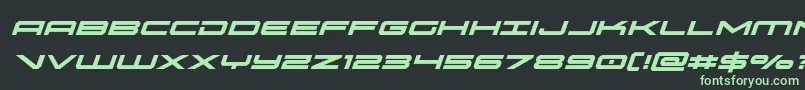 oramacital Font – Green Fonts on Black Background