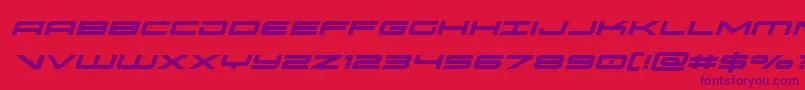 oramacital Font – Purple Fonts on Red Background