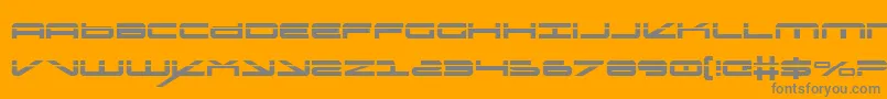 oramaclaser Font – Gray Fonts on Orange Background