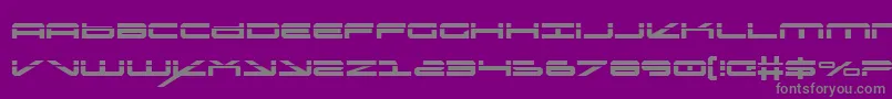 oramaclaser Font – Gray Fonts on Purple Background