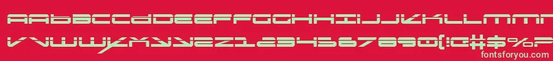 oramaclaser Font – Green Fonts on Red Background