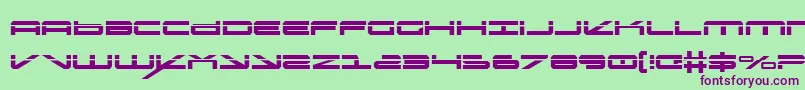 oramaclaser Font – Purple Fonts on Green Background