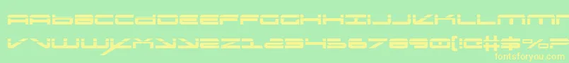 oramaclaser Font – Yellow Fonts on Green Background