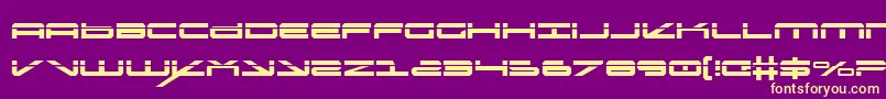 oramaclaser Font – Yellow Fonts on Purple Background