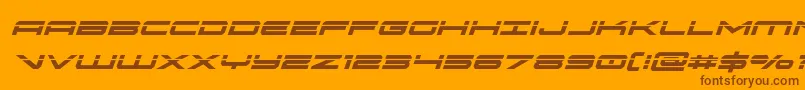 oramaclaserital Font – Brown Fonts on Orange Background
