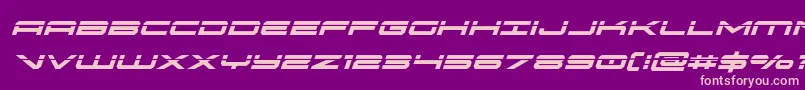 oramaclaserital Font – Pink Fonts on Purple Background